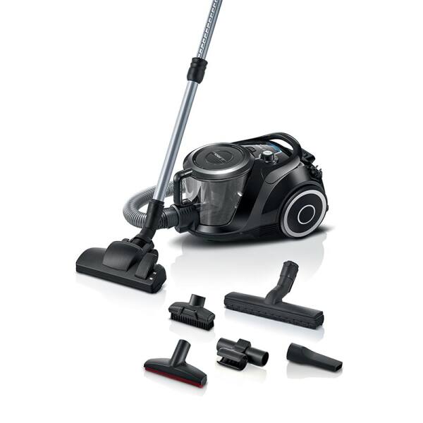 Bosch Serie 6, BGC41XSIL, Beutelloser Staubsauger, Schwarz