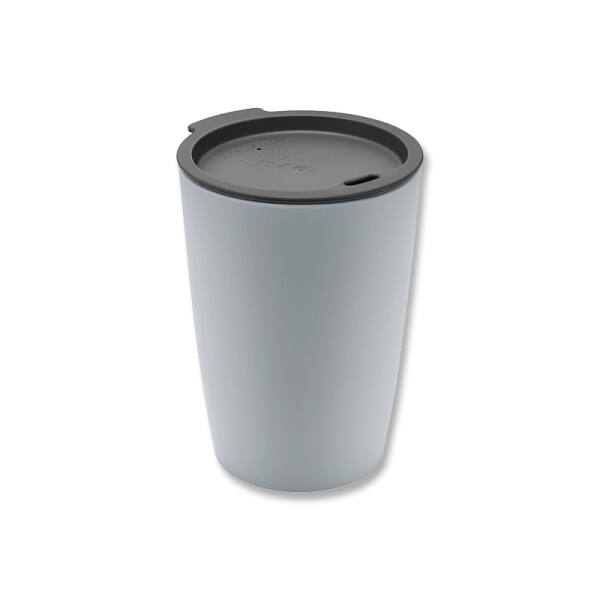 MAGU Trinkbecher "Coffee to Go", Silber - Serie Natur-Design, aus nachwachsenden Rohstoffen